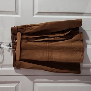 Size 0 Brown Suede Skirt